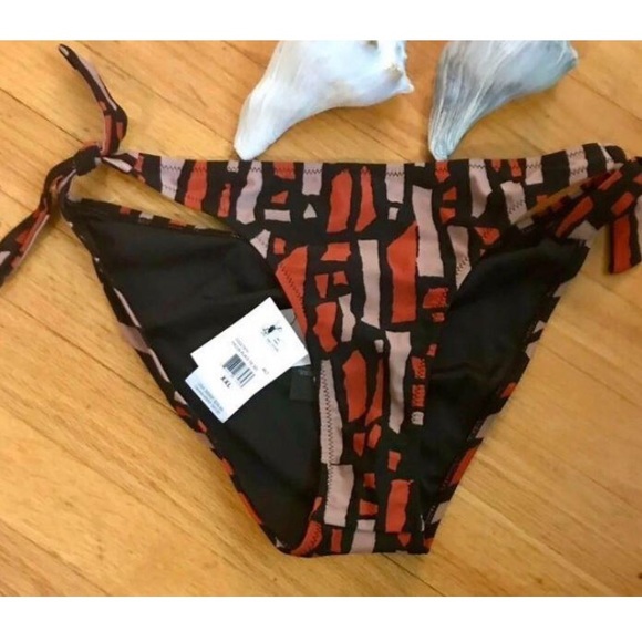 Tribal VOLCOM Swim suit NWT Unique print VOLCOM bikini bottoms side tie adjust - Picture 2 of 8